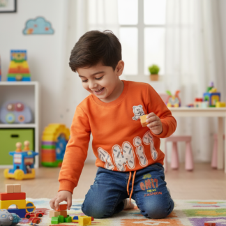 Vibrant Shirt and Jeans